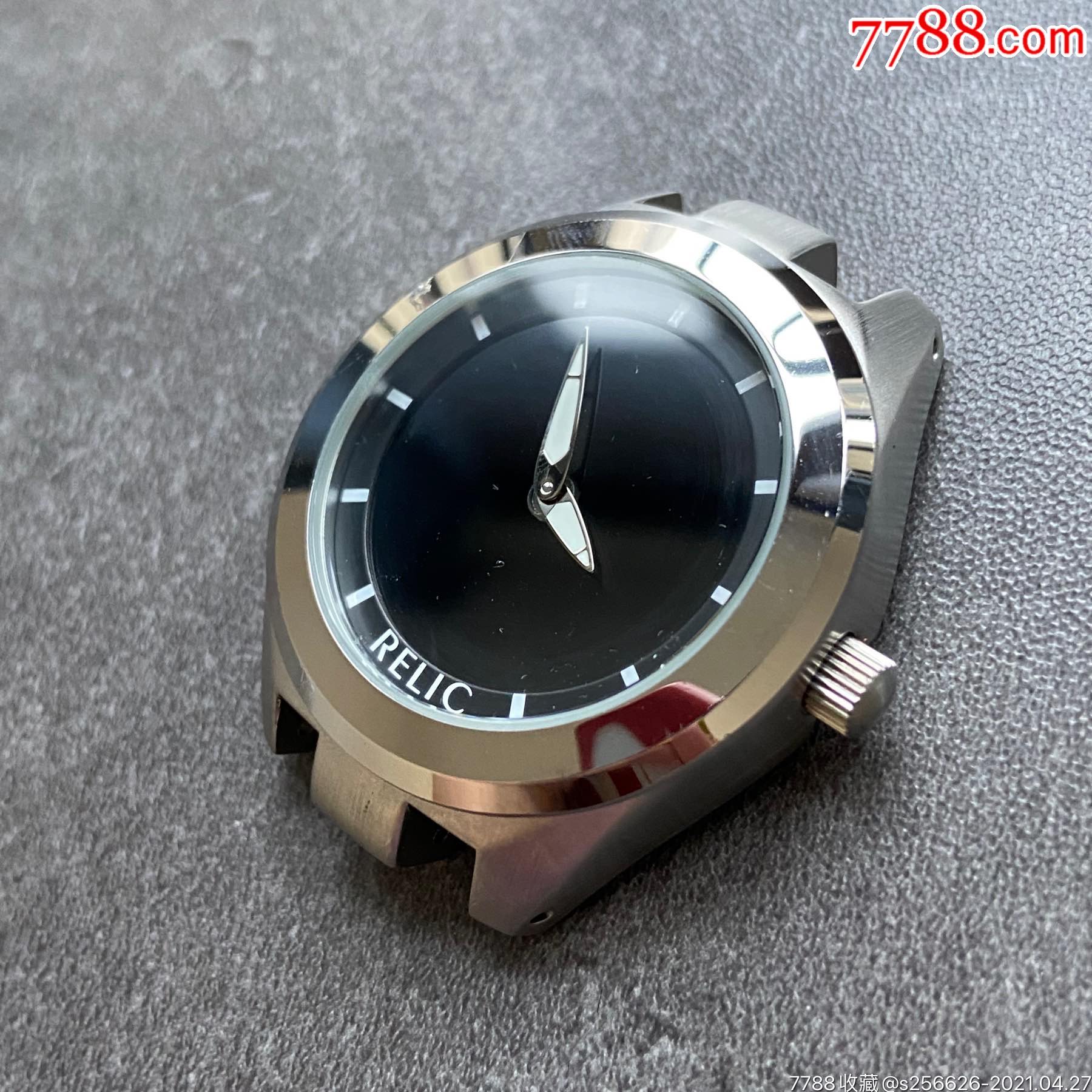 好品漂亮库存品美国大牌relic数显指针男士石英数显手表,走时,数显不