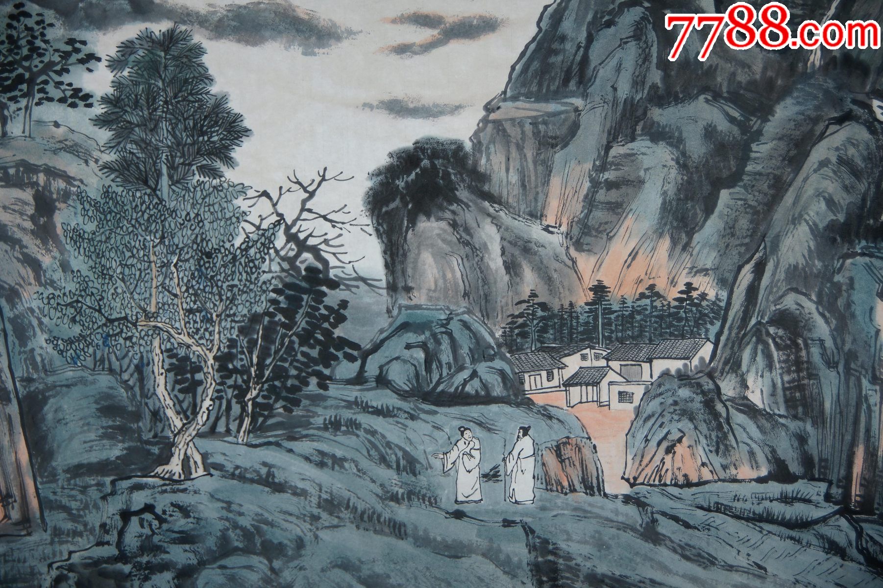 清华大学艺术学院高研班导师山水_山水国画原作_第4张_7788老酒收藏