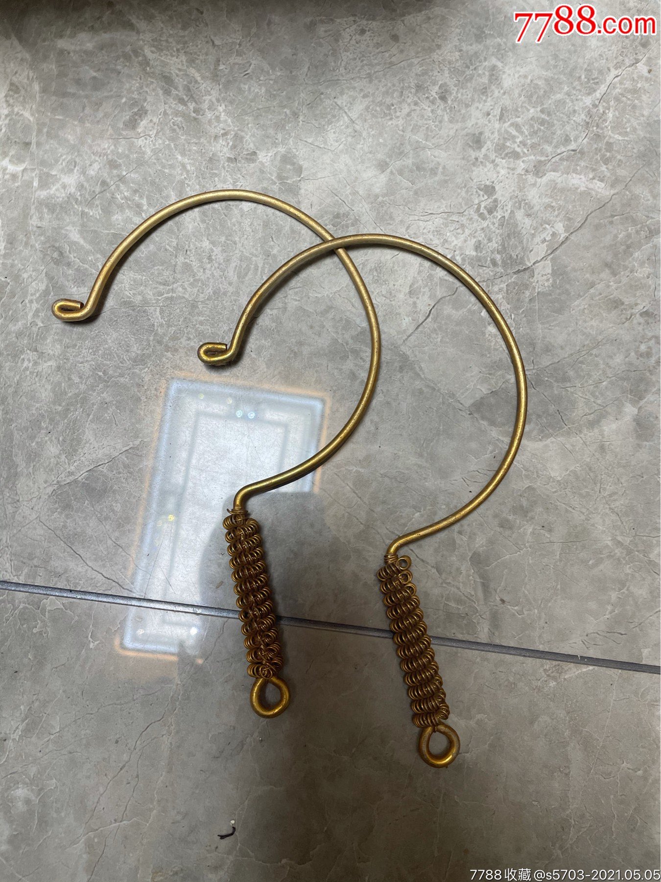 早期蚊帐钩一对