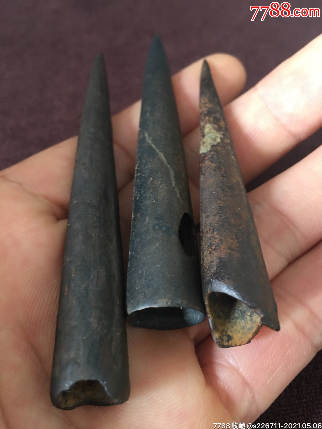 明代锥形铜工具