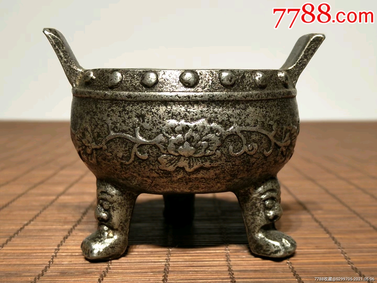 银制香炉～包浆圆润,器型精美,收藏摆设使用即可.重313克