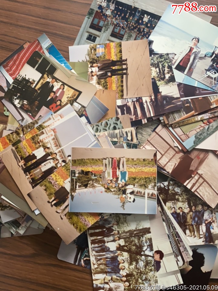 怀旧彩色相片谢启晃家庭照片游玩等请看介绍老照片