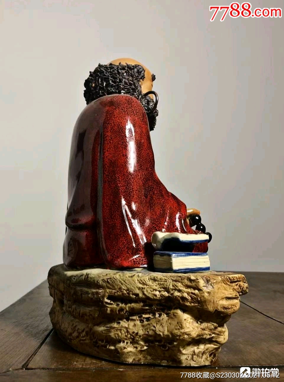 一手货源达摩造像摆件作者肖检大师材质陶瓷工艺纯手工制作尺