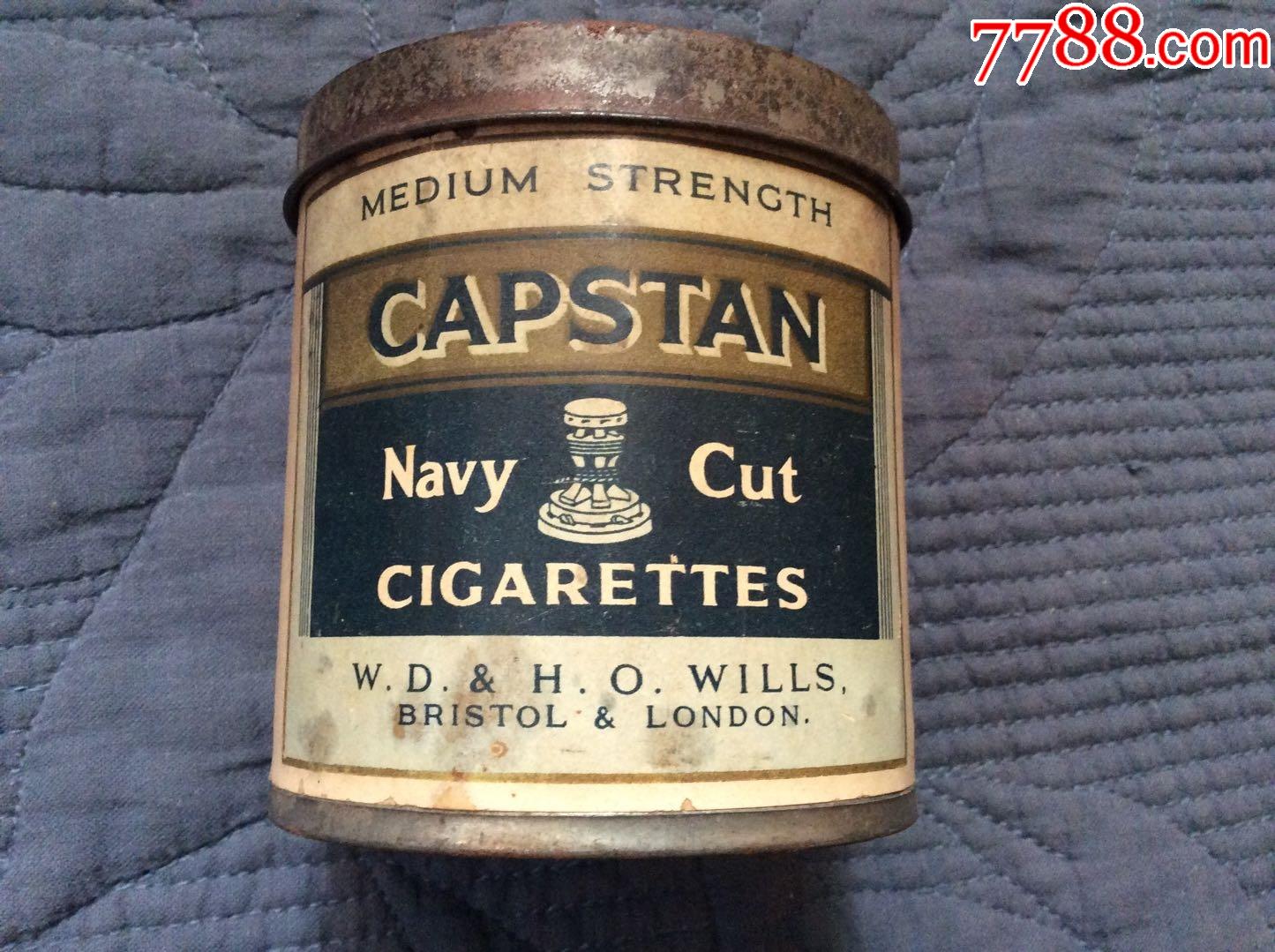 民国老香烟罐一个著名香烟品牌白锡包老香烟罐品好完整罕见