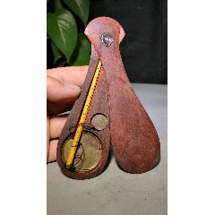 带款葫芦戥子称造型独特开合自如木质坚硬刻度清晰铜制称铊
