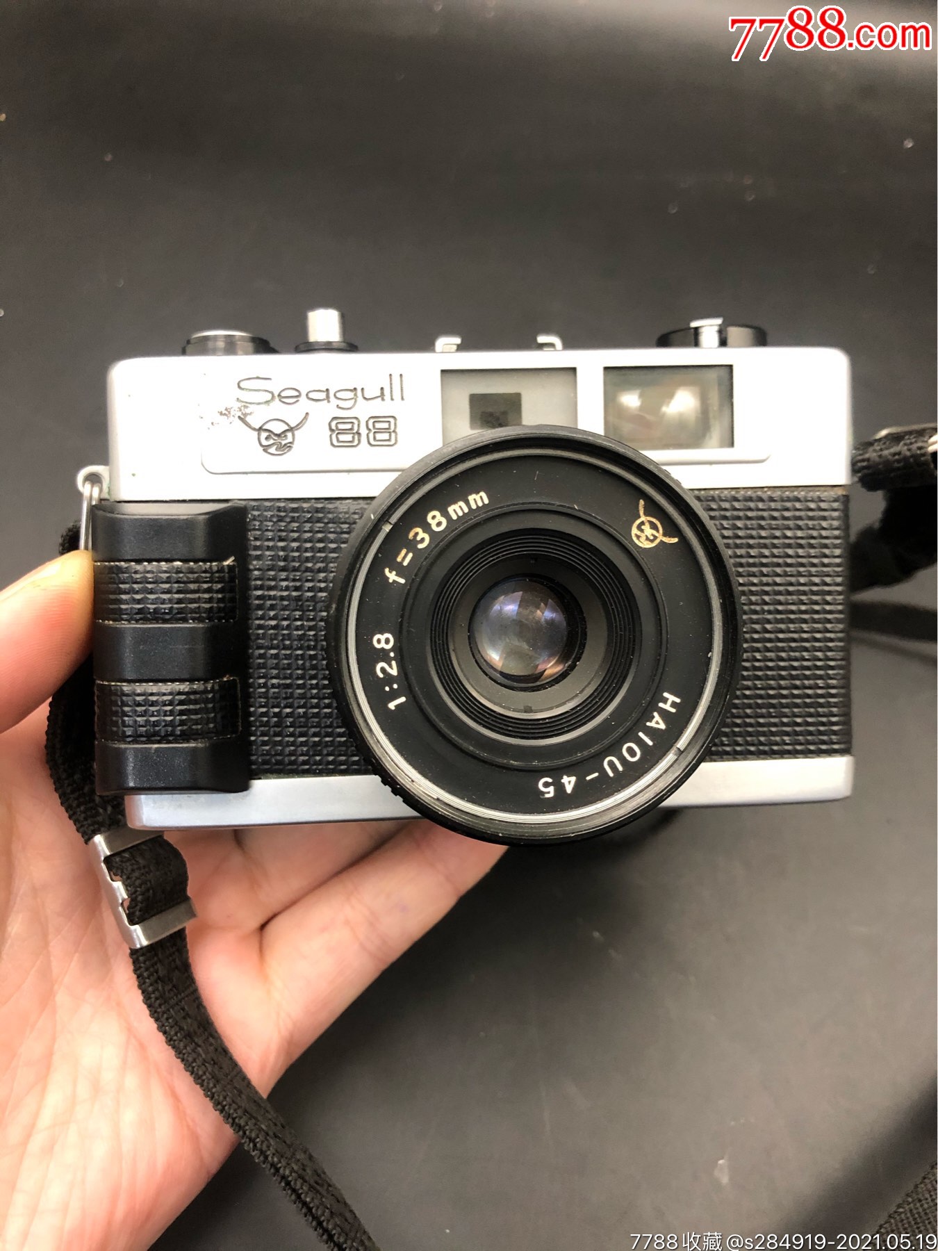 少见海鸥88型金属外壳老胶片照相机