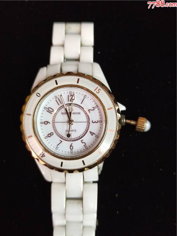 钻石世家瓷壳石英表