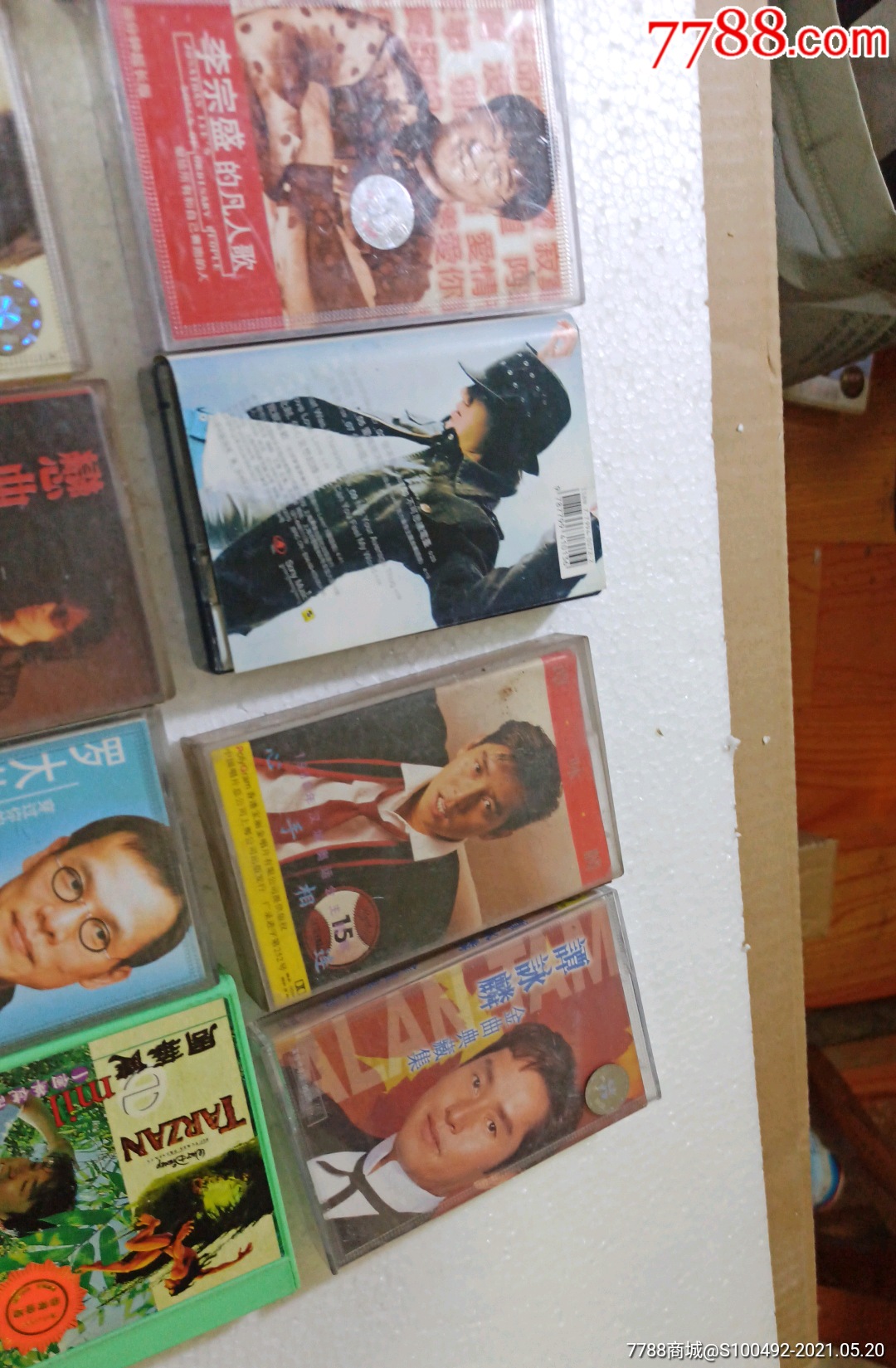伍佰,罗大佑,谭咏麟,郭富城,王力宏等男歌星个人专辑磁带20盘