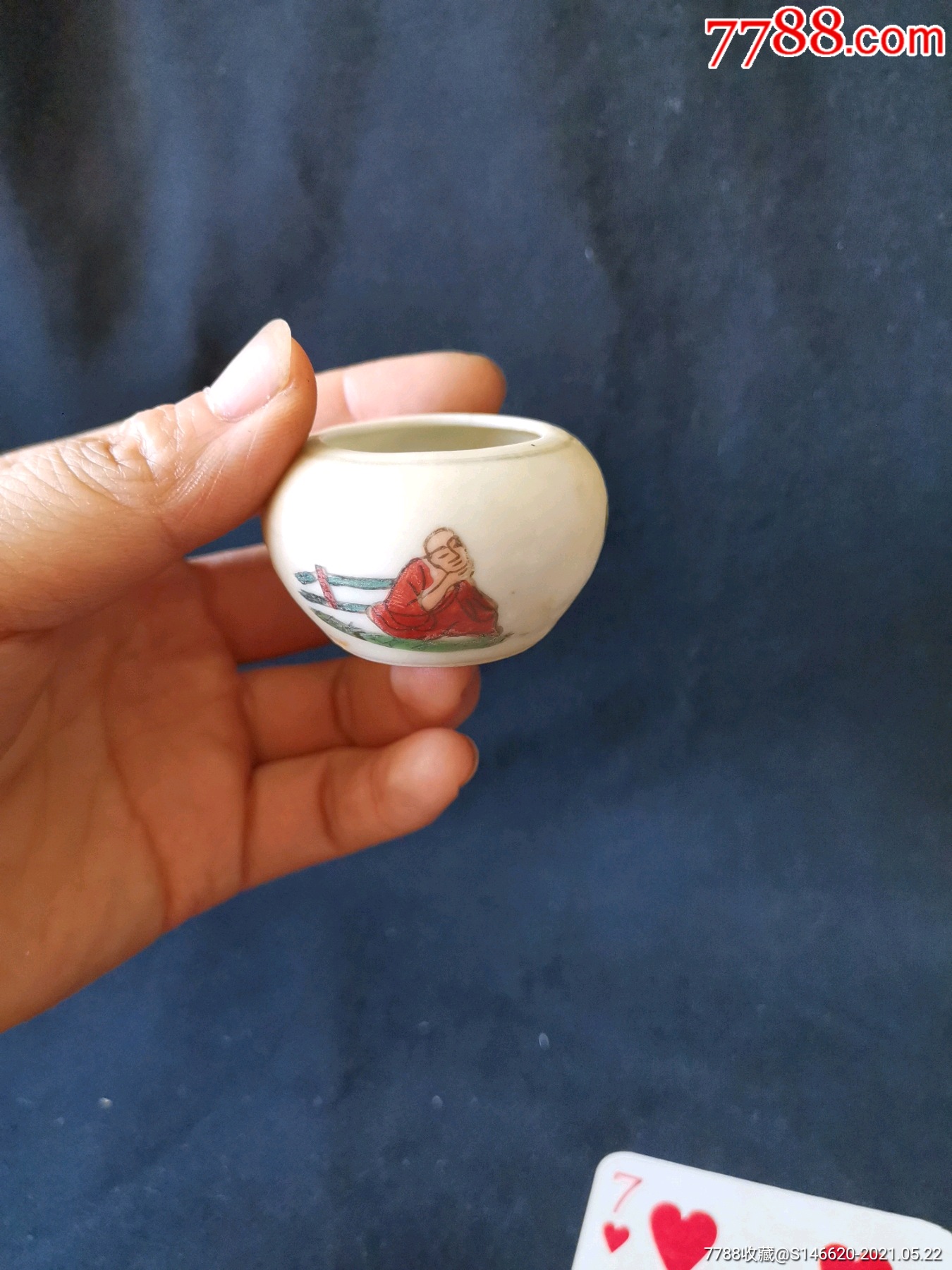 景德镇粉彩鸟食罐