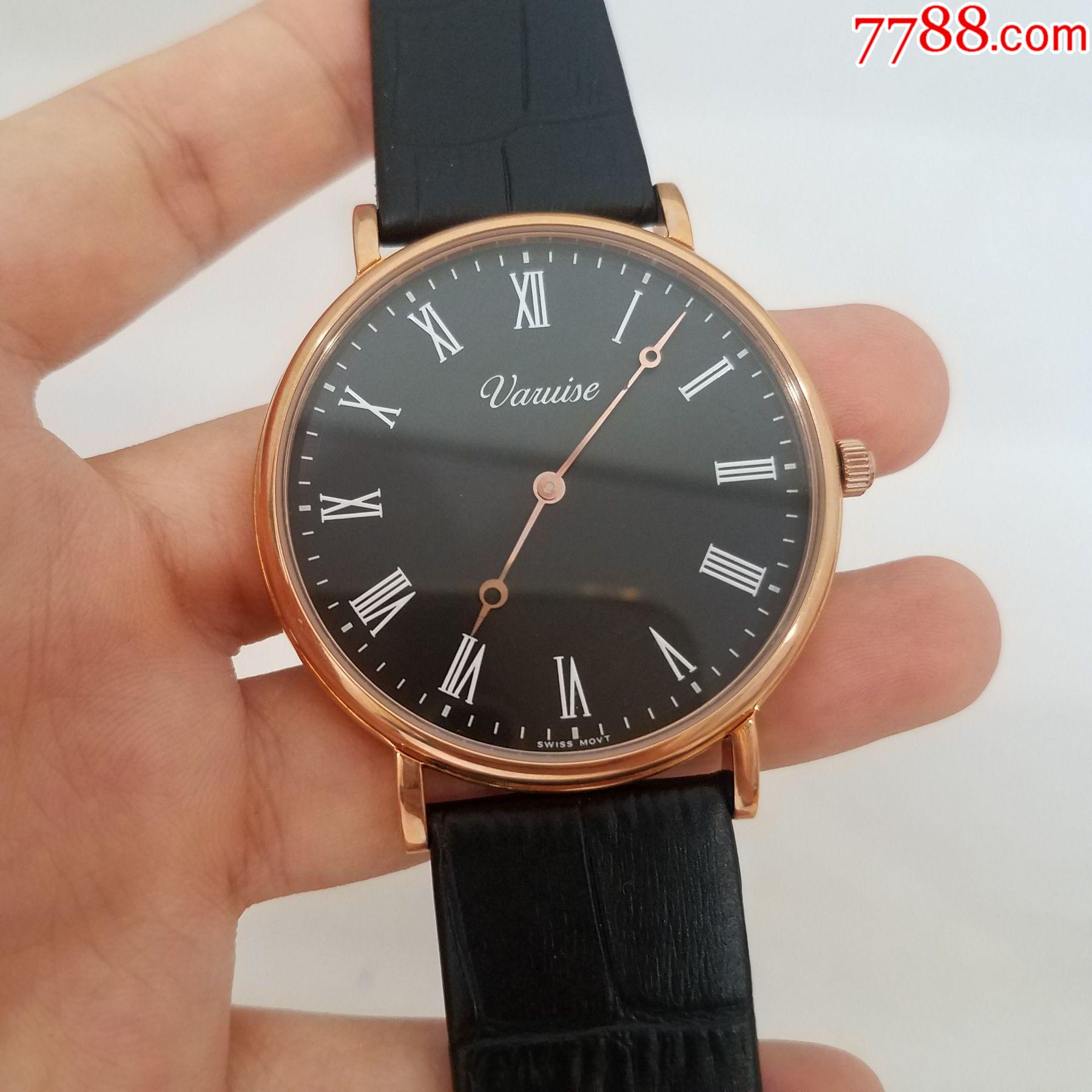 大号表径】石英男表【罗马刻度】【独特宝玑指针】【走时正常】_手表