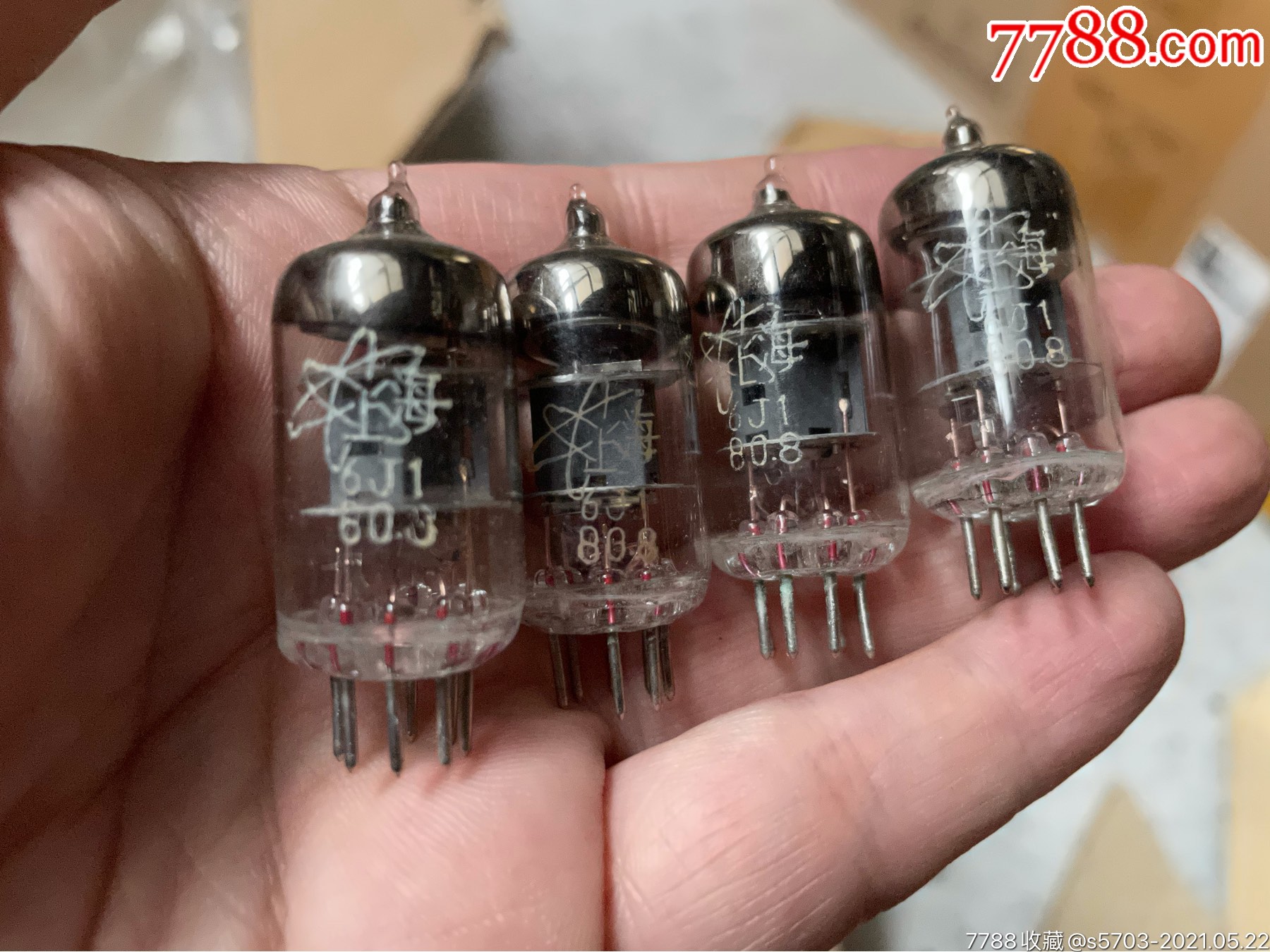 库存全新上海电子管(6j1)4支合售
