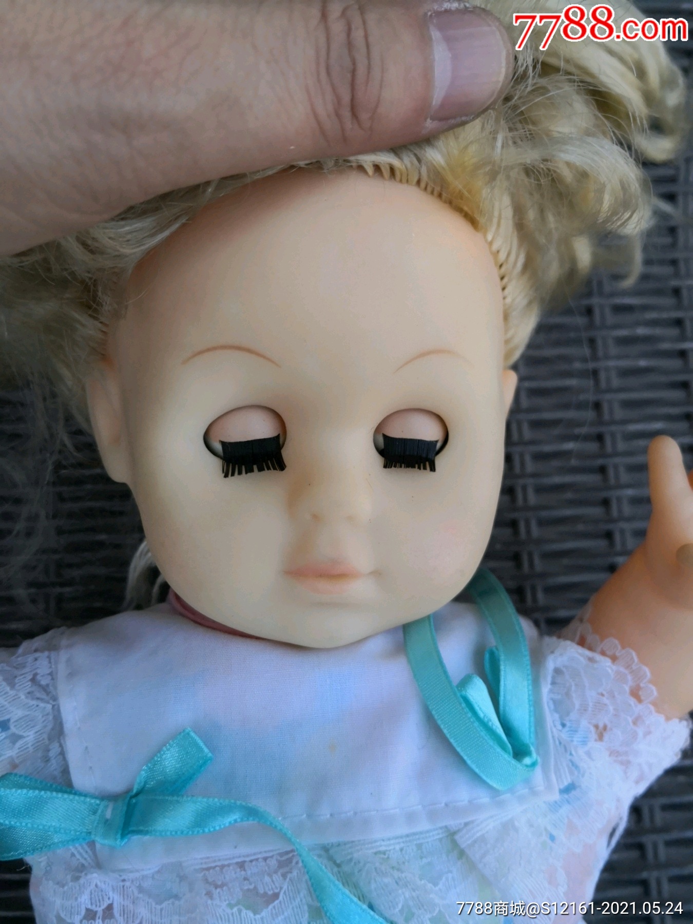 经典动眼老娃娃(好品!)高38公分!