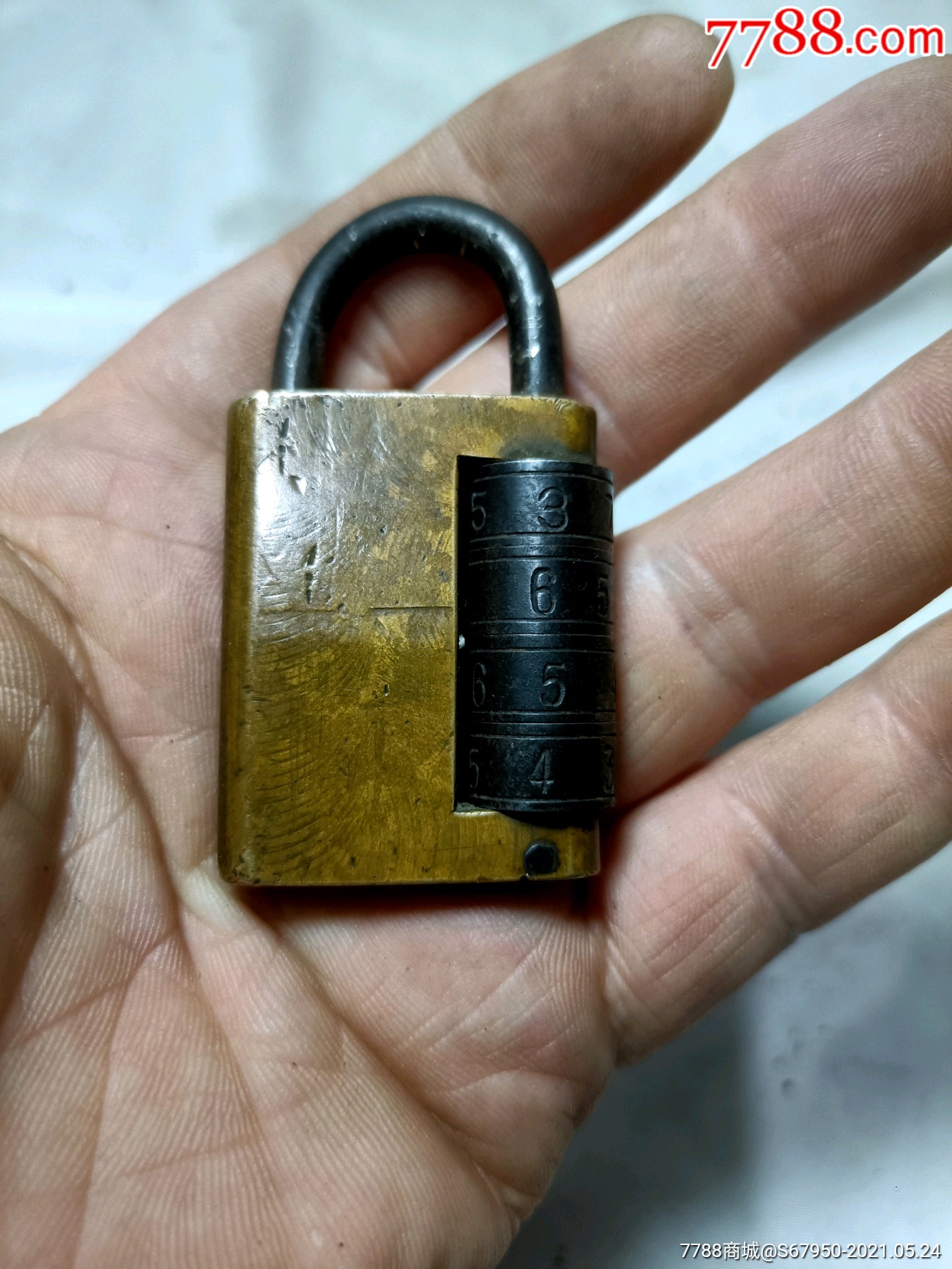纯铜,民国老锁,看图,打不开了