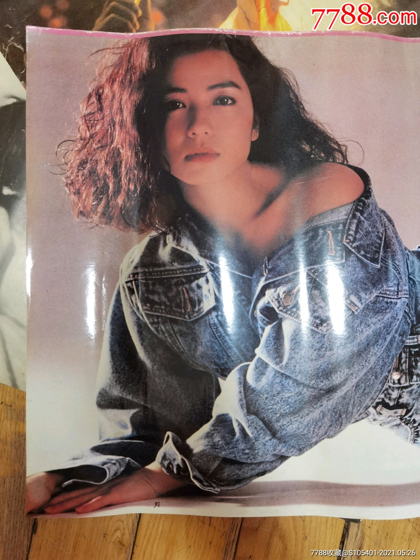 八十年代海报钟楚红2张张曼玉1张谭咏麟演会1张葛丽泰嘉宝1张合拍