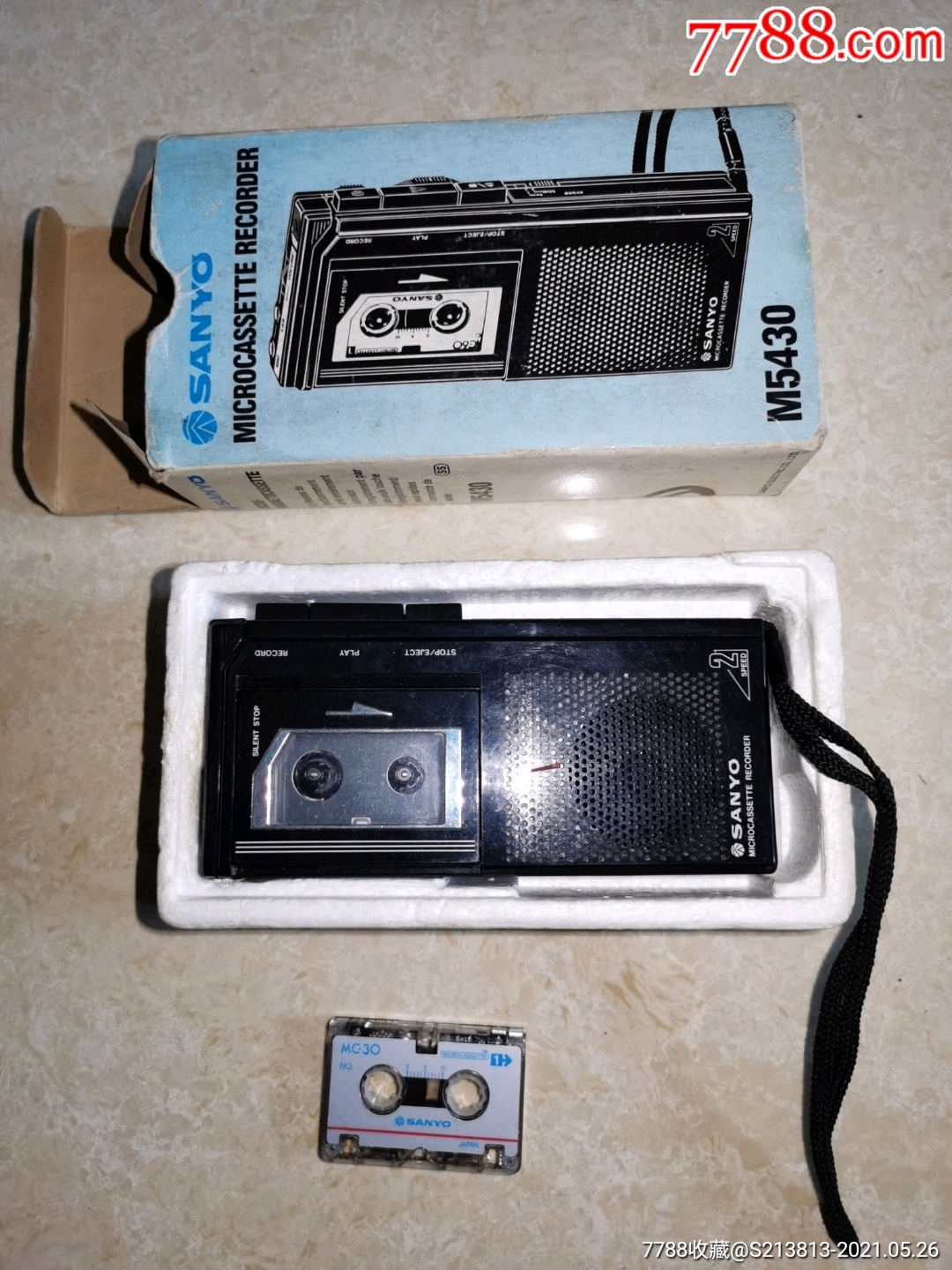 三洋m5430袖珍便携磁带录音机