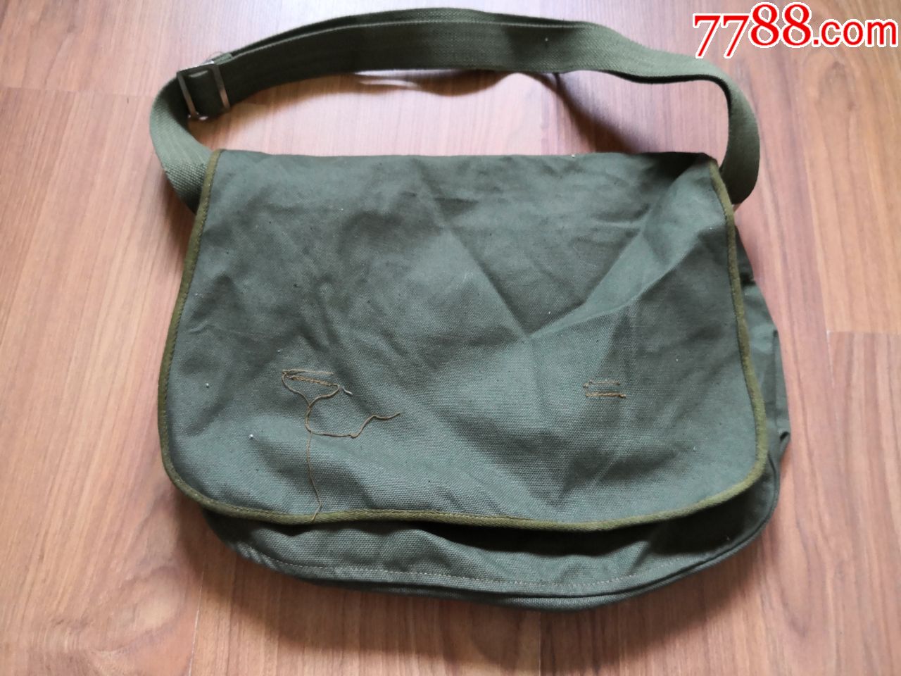 全新绿帆布兜子