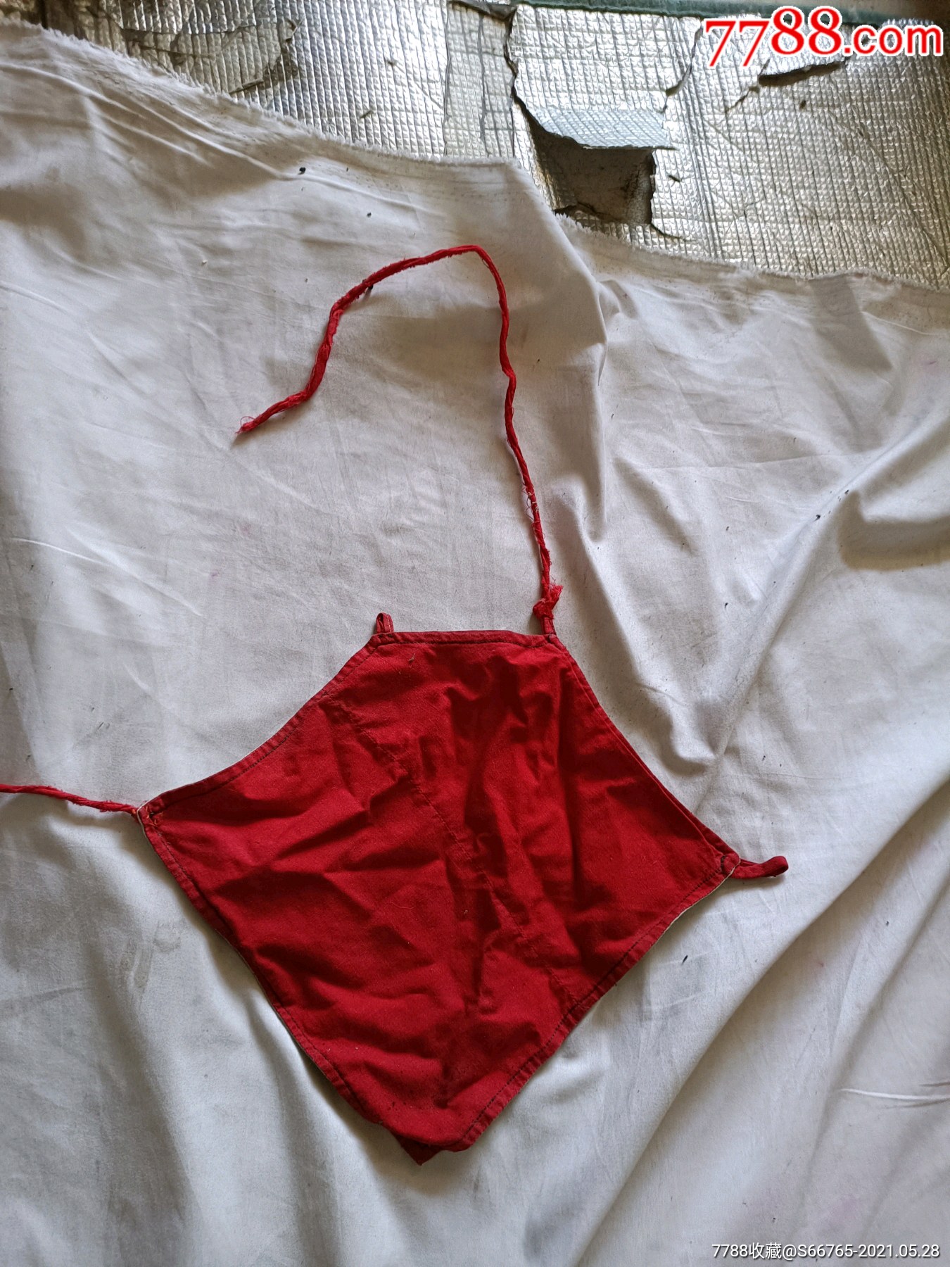 怀旧民国民俗儿童长命红肚兜