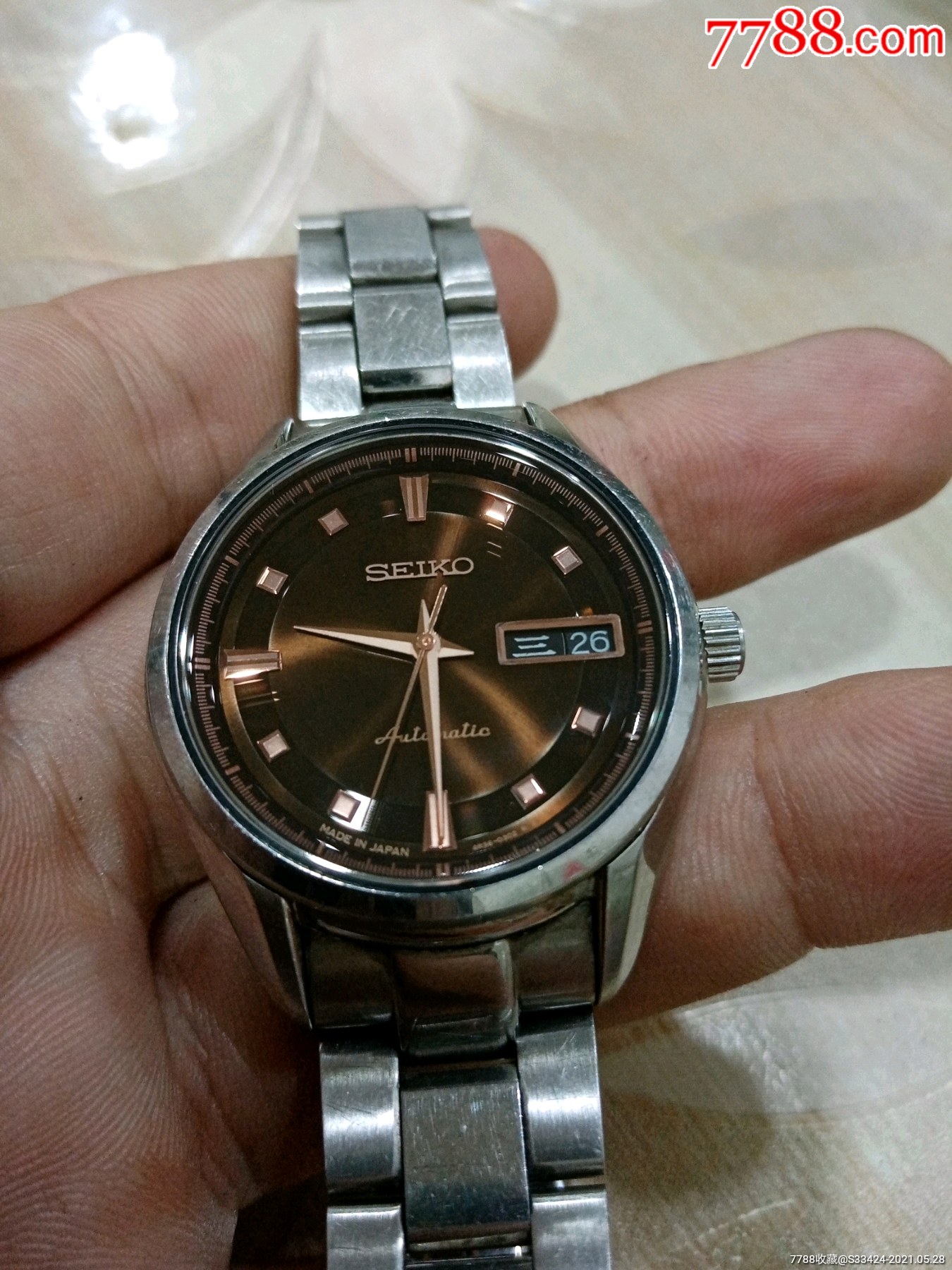 中高端款全自动精工玫瑰金陀_手表/腕表_第5张_7788钟表收藏