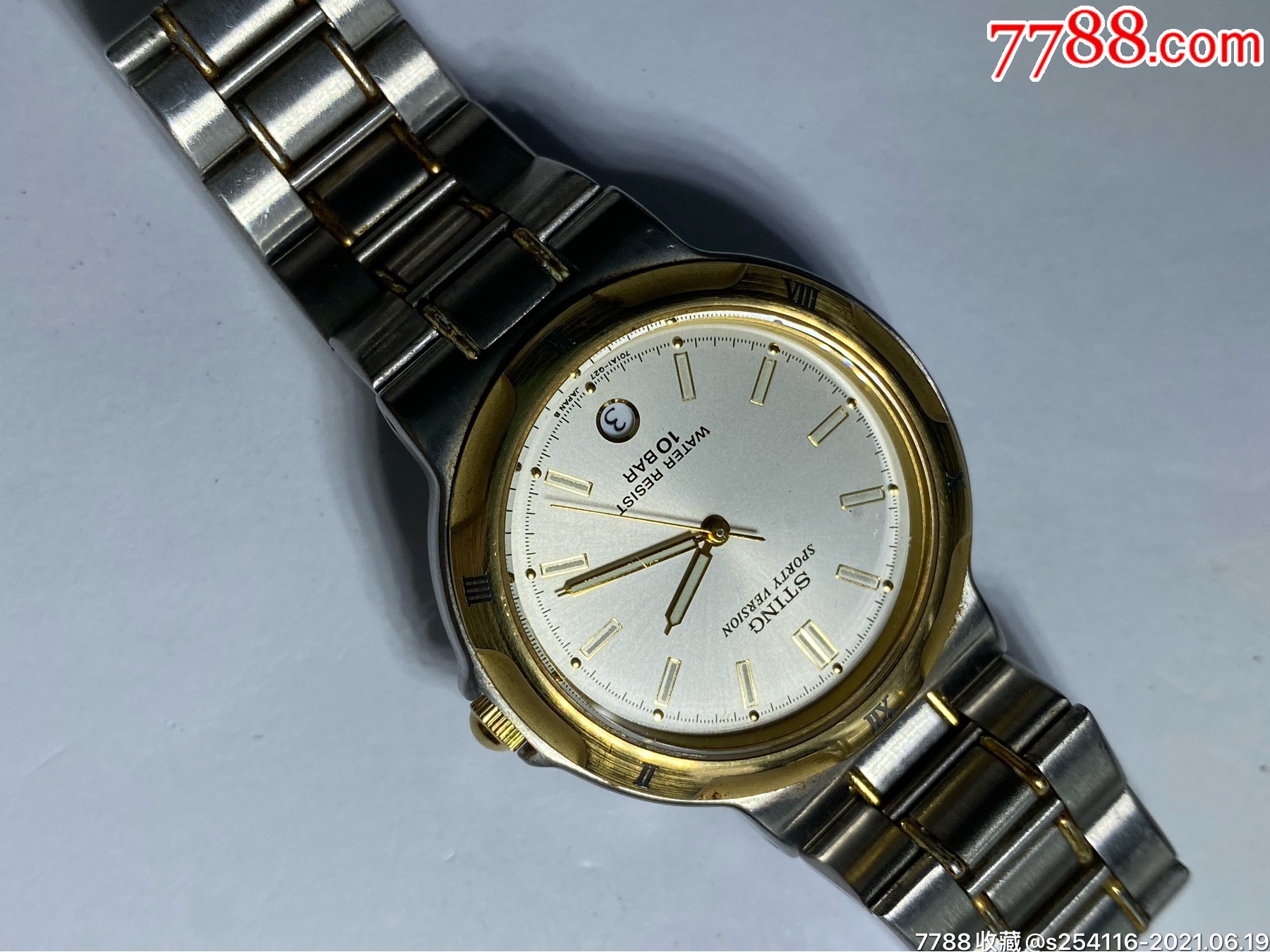 日本原装正品casio卡西欧石英男表sting系列蓝宝石镜面日历夜光指针