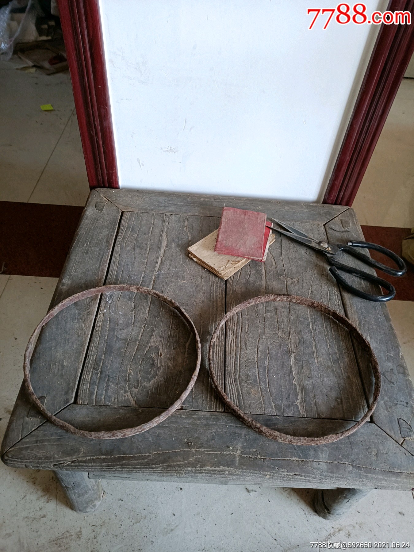 怀旧民国时期老铁环2个_价格10元_第1张