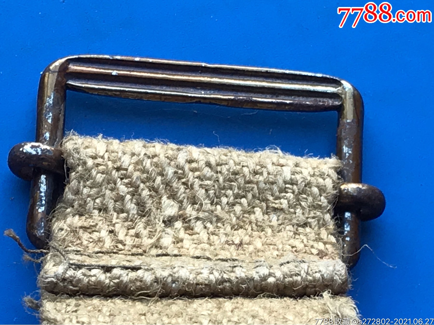 八國(guó)聯(lián)軍侵華遺留物資（法軍）麻布被裝帶4條合拍_價(jià)格100元【津美集藏】_第9張_