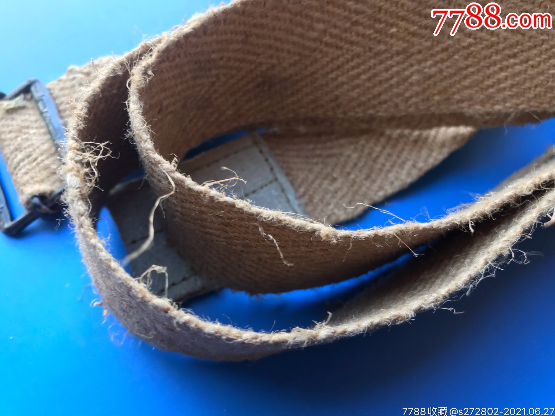 八國(guó)聯(lián)軍侵華遺留物資（法軍）麻布被裝帶4條合拍_價(jià)格100元【津美集藏】_第10張_
