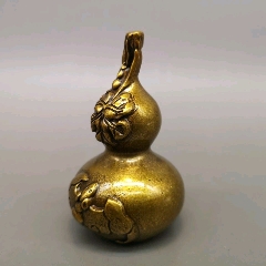 实心八宝葫芦貔貅摆件福禄葫芦铜器