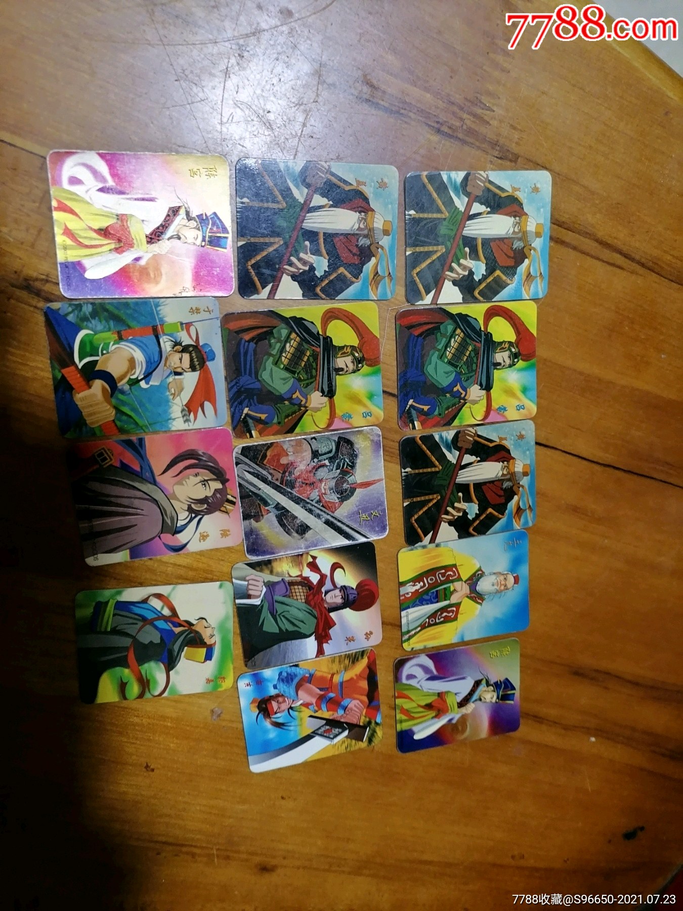 奇多三国英雄食品卡14张一起