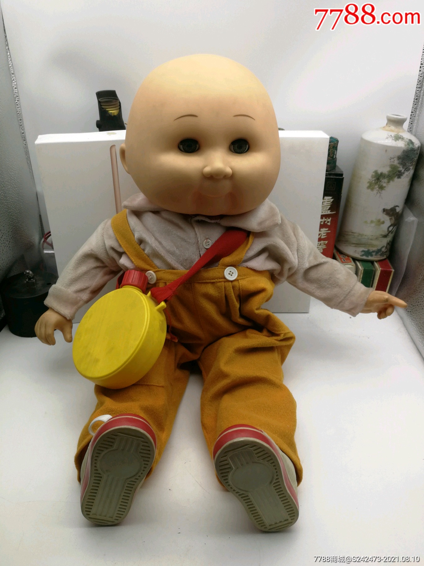 大头阿福～八十年代胶皮娃娃!