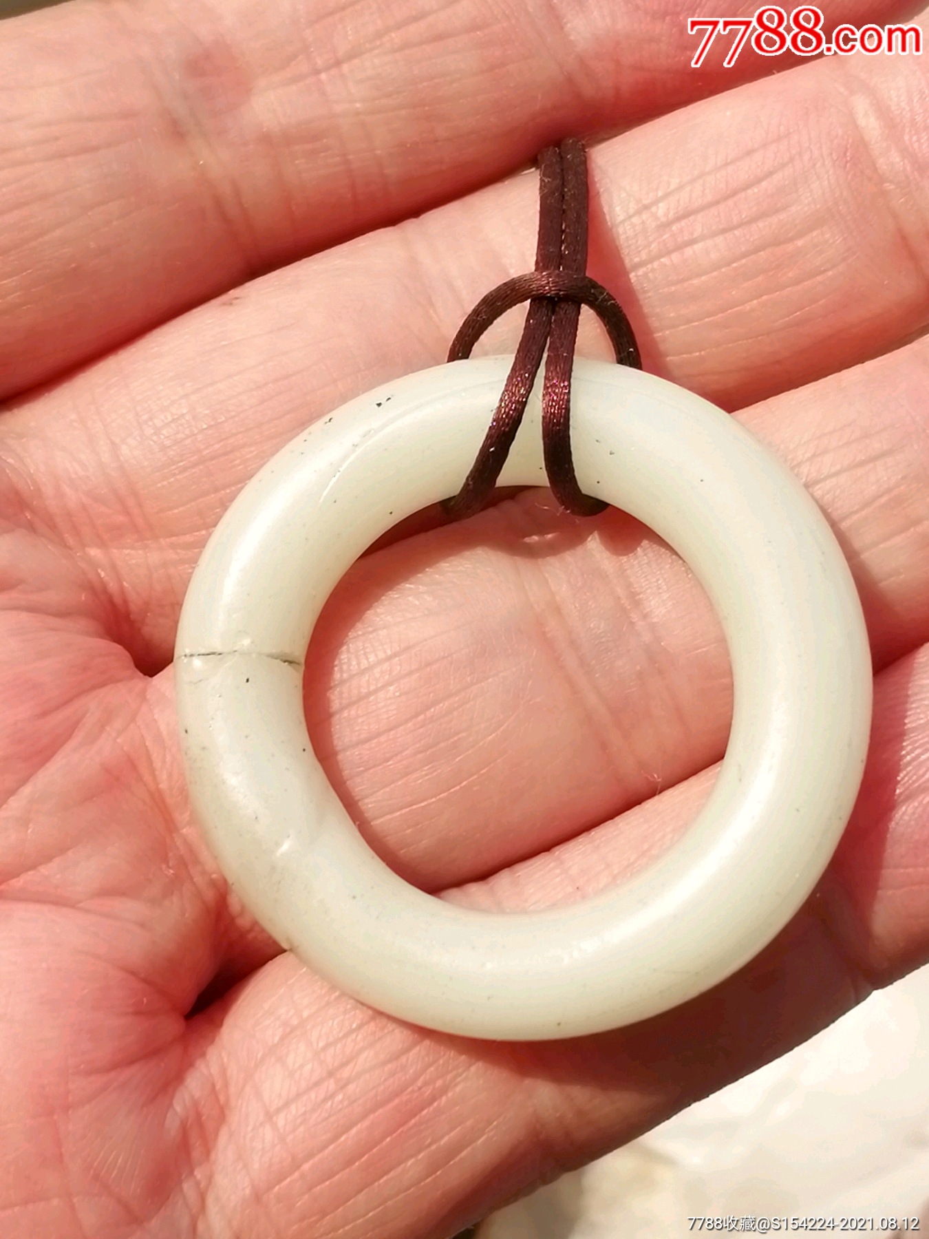 明清老琉璃料器僧侣袈裟环