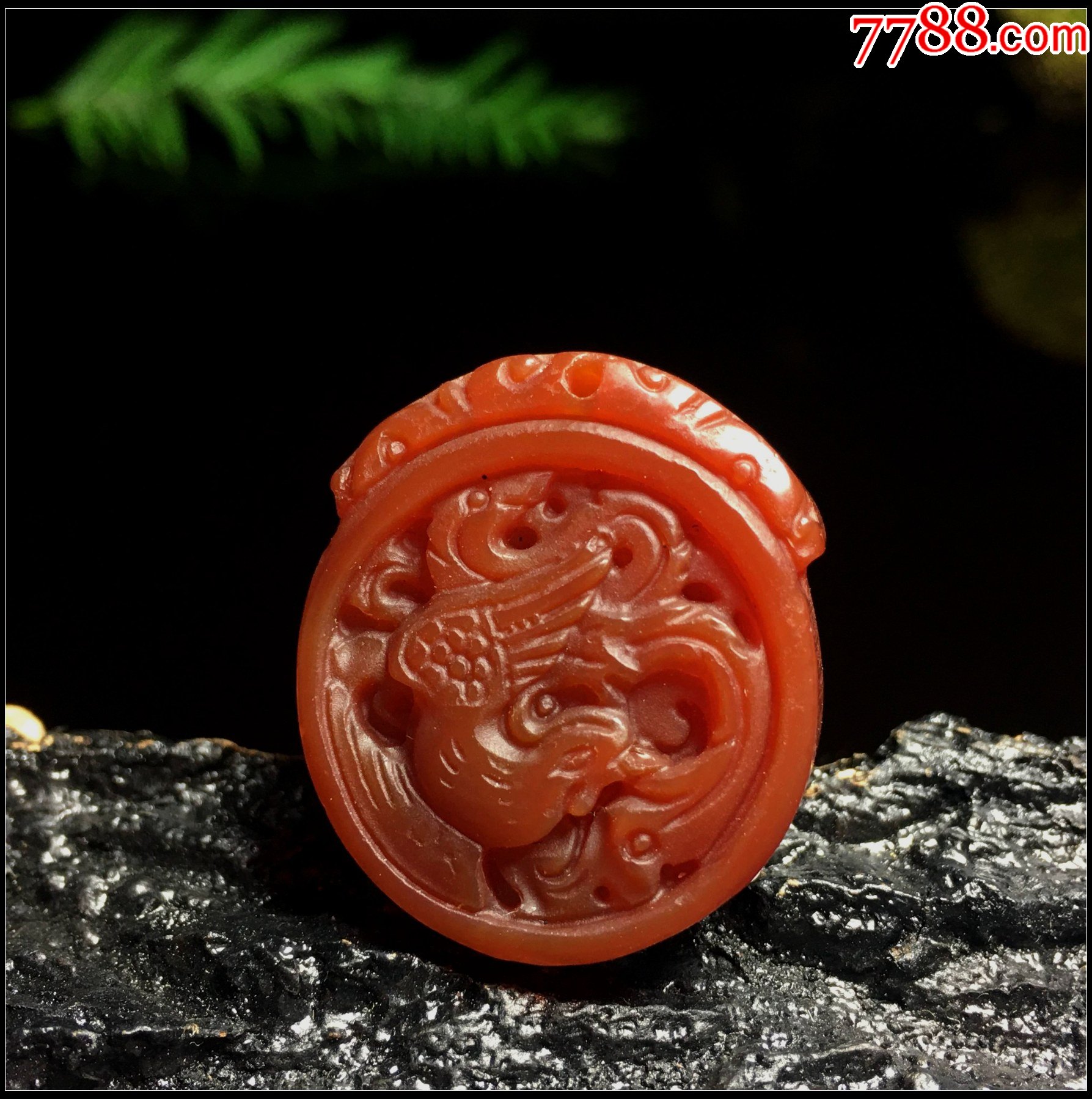 天然红玉髓凤凰吊坠-其他玉石/玉器-7788商城__七七八八商品交易平台