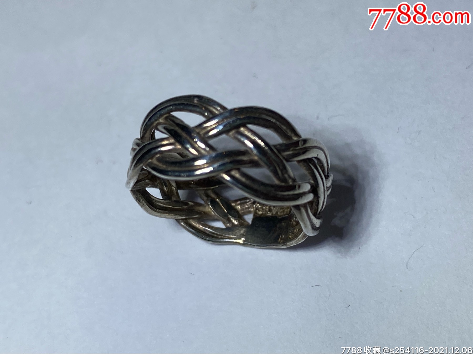 日本手工银饰纯银戒指11号重32克戒面宽9mm特价180包邮ak82