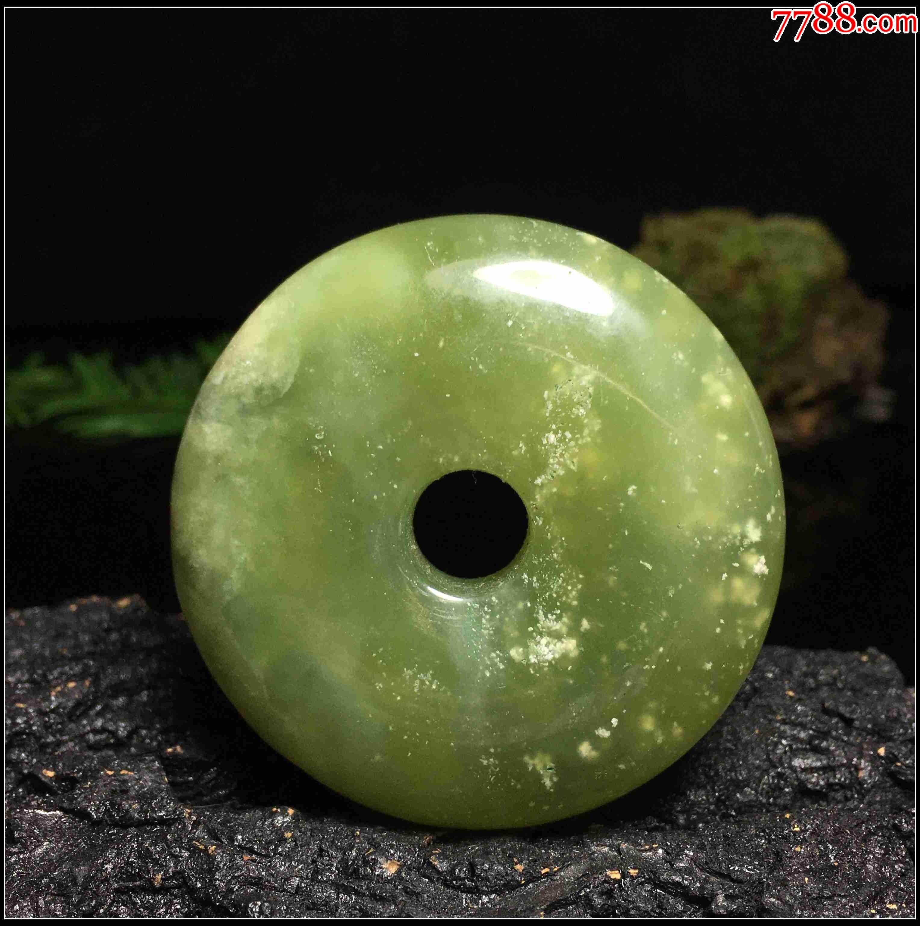 天然岫玉大平安扣怀古_价格48元_第1张