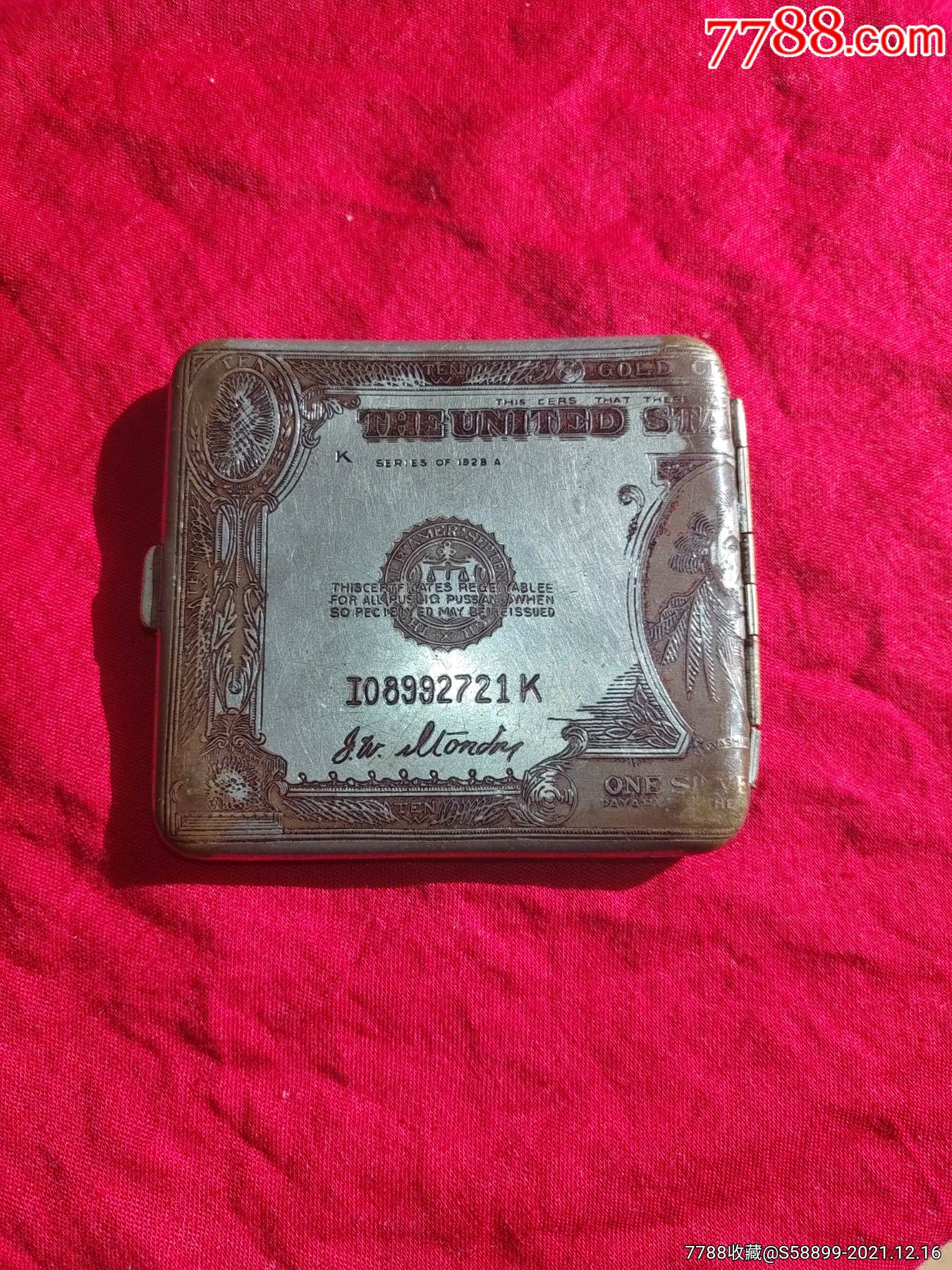 民国早期5000美元老烟盒