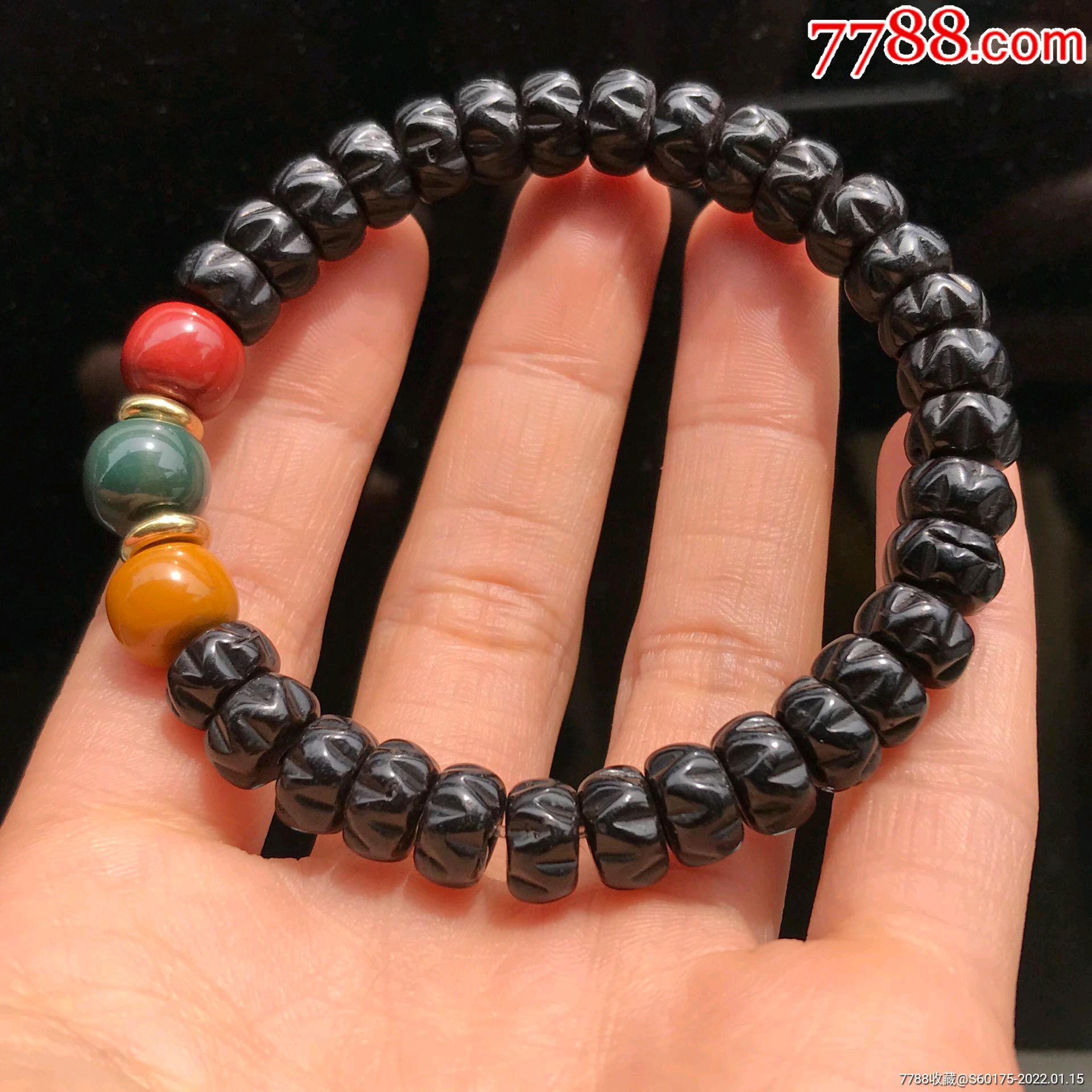 椰蒂雕刻百香籽手串佛珠女生_我爱我藏【7788泥人张】