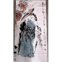 忠义千秋（关羽）-人物国画原作-7788旧书网