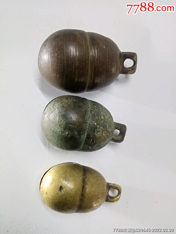 三个腰子形老铜铃_价格88元【什古斋】_第1张