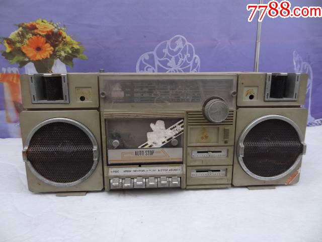 80年代上海产格林牌单卡收录机道具摆设故障机