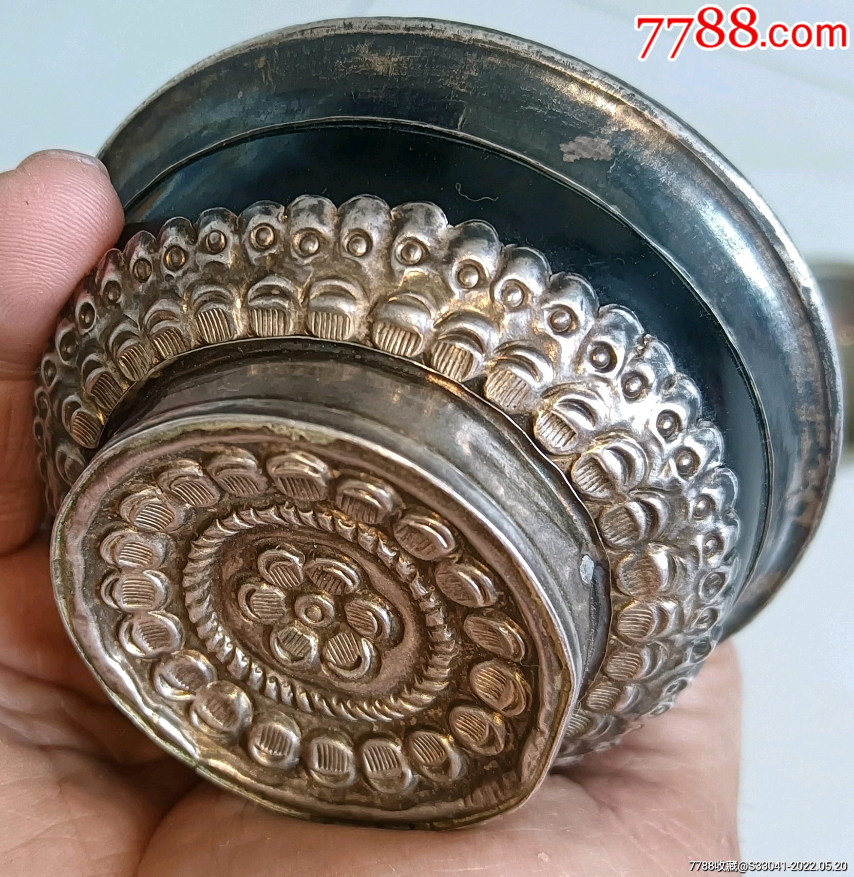 民国蒙古族银碗