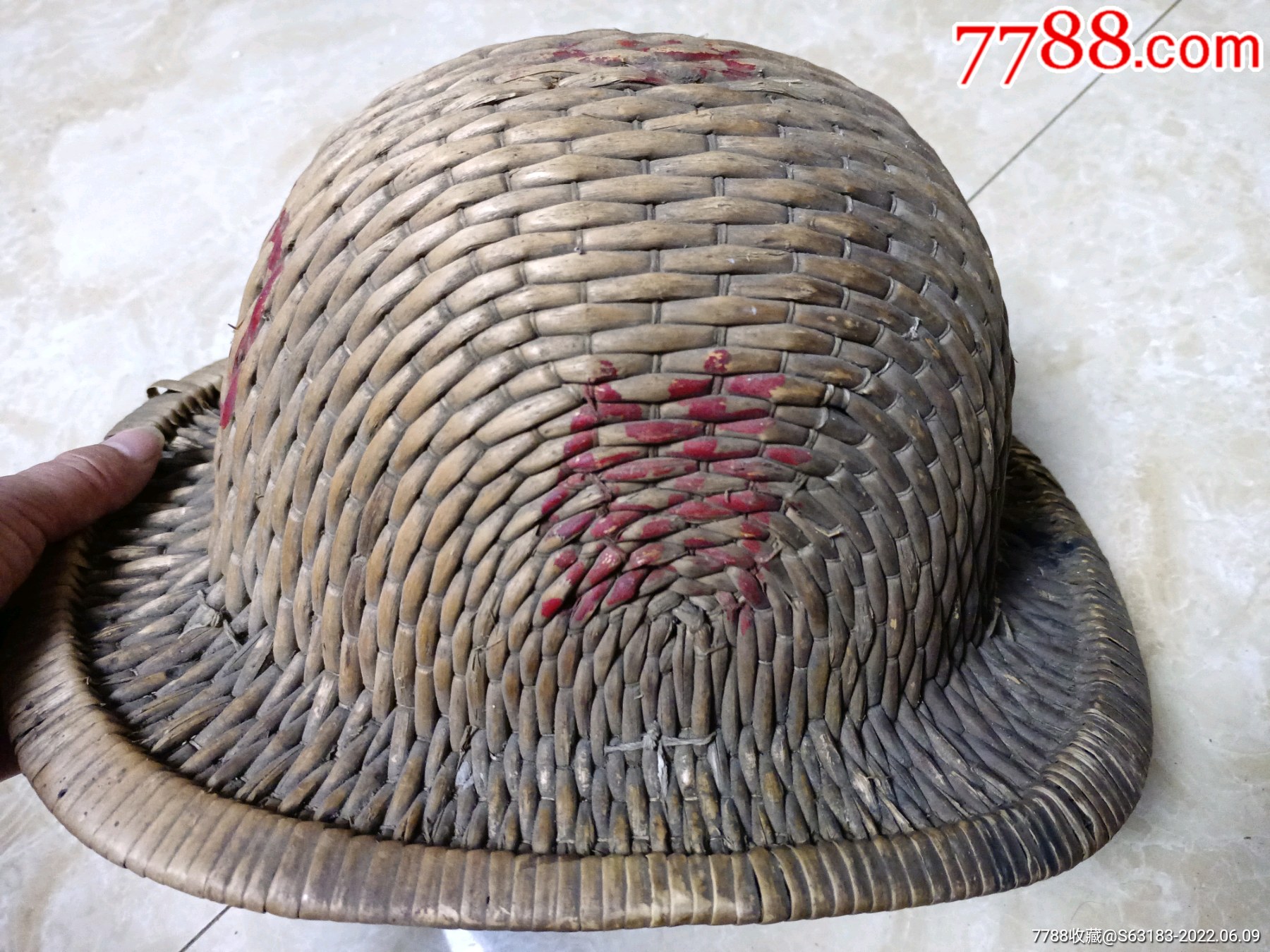 建国初期国家大建设藤制安全帽(即将消失的老物件)_价格21元_第1张