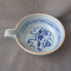 顶戴花翎老青花瓷翎管瓷礼器清代老瓷翎管_青花瓷_珍藏阁为斋【7788