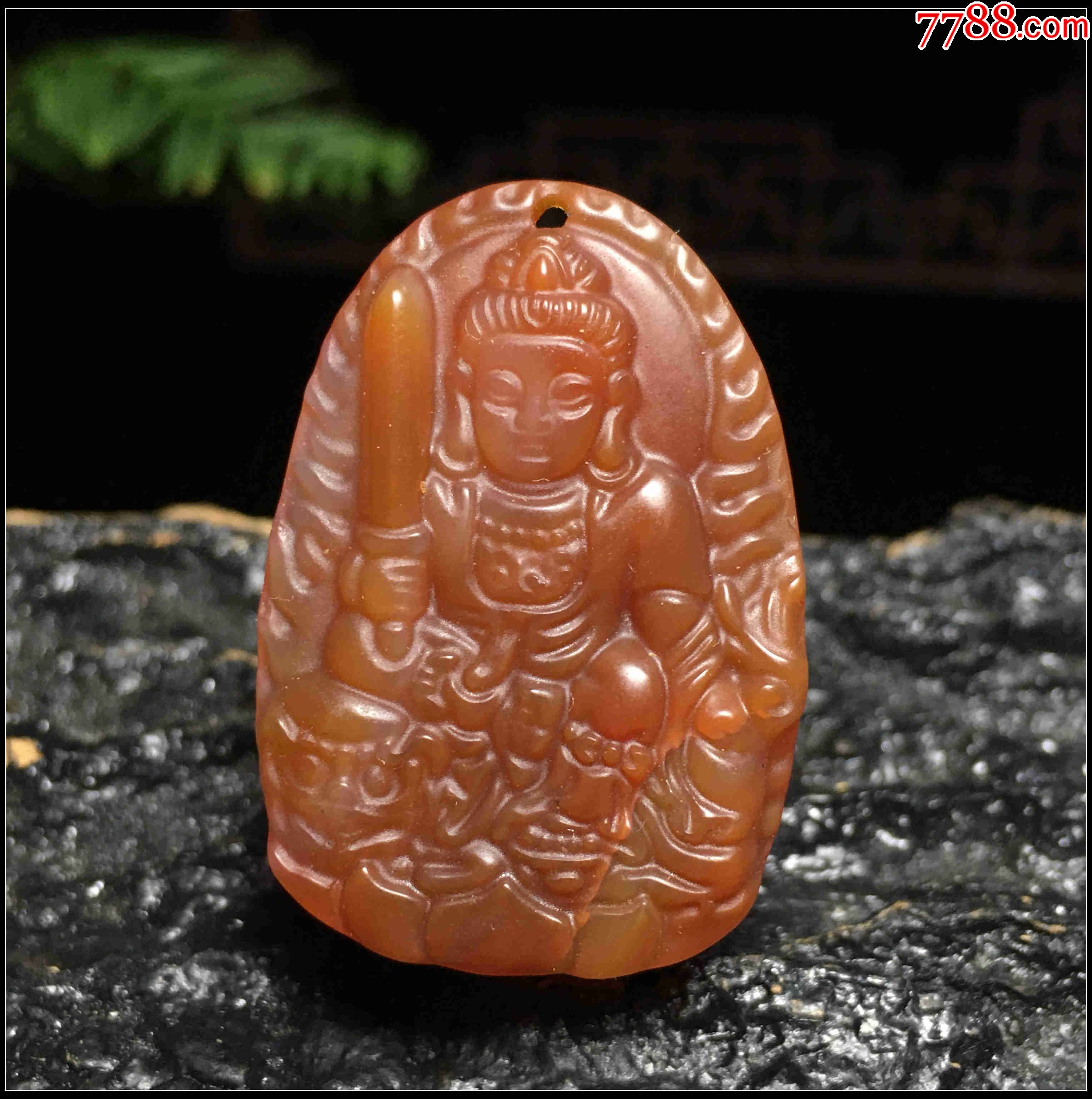 红玉髓文殊菩萨吊坠_价格8元_第1张