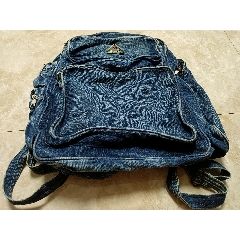 八十年代末牛仔大背包(多口袋多拉链))_旅行箱包_淘古宝斋【7788幻灯