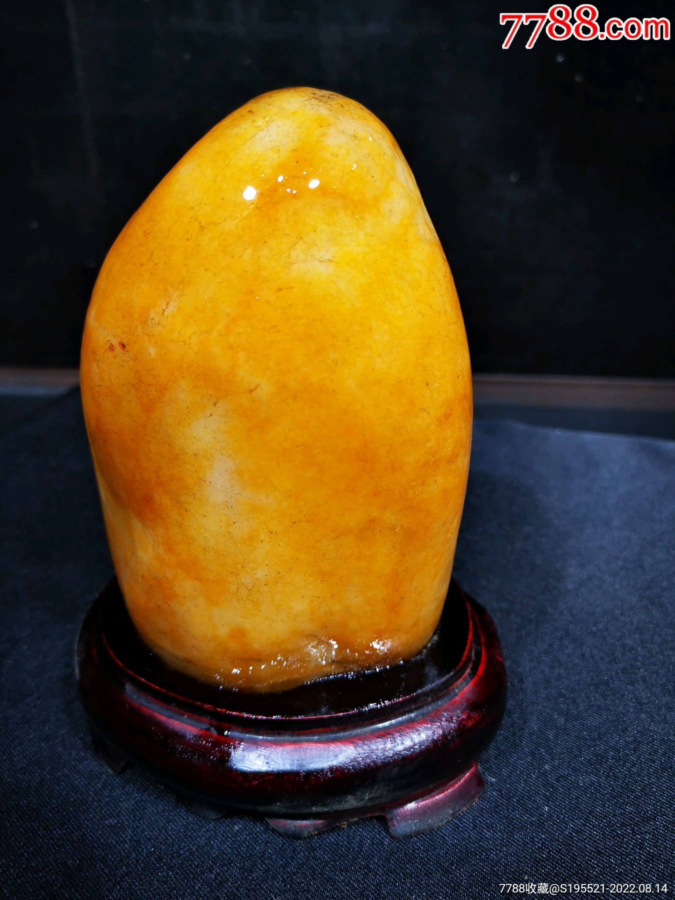 黄蜡石象形石175号头像石 - 石馆 - 国石网