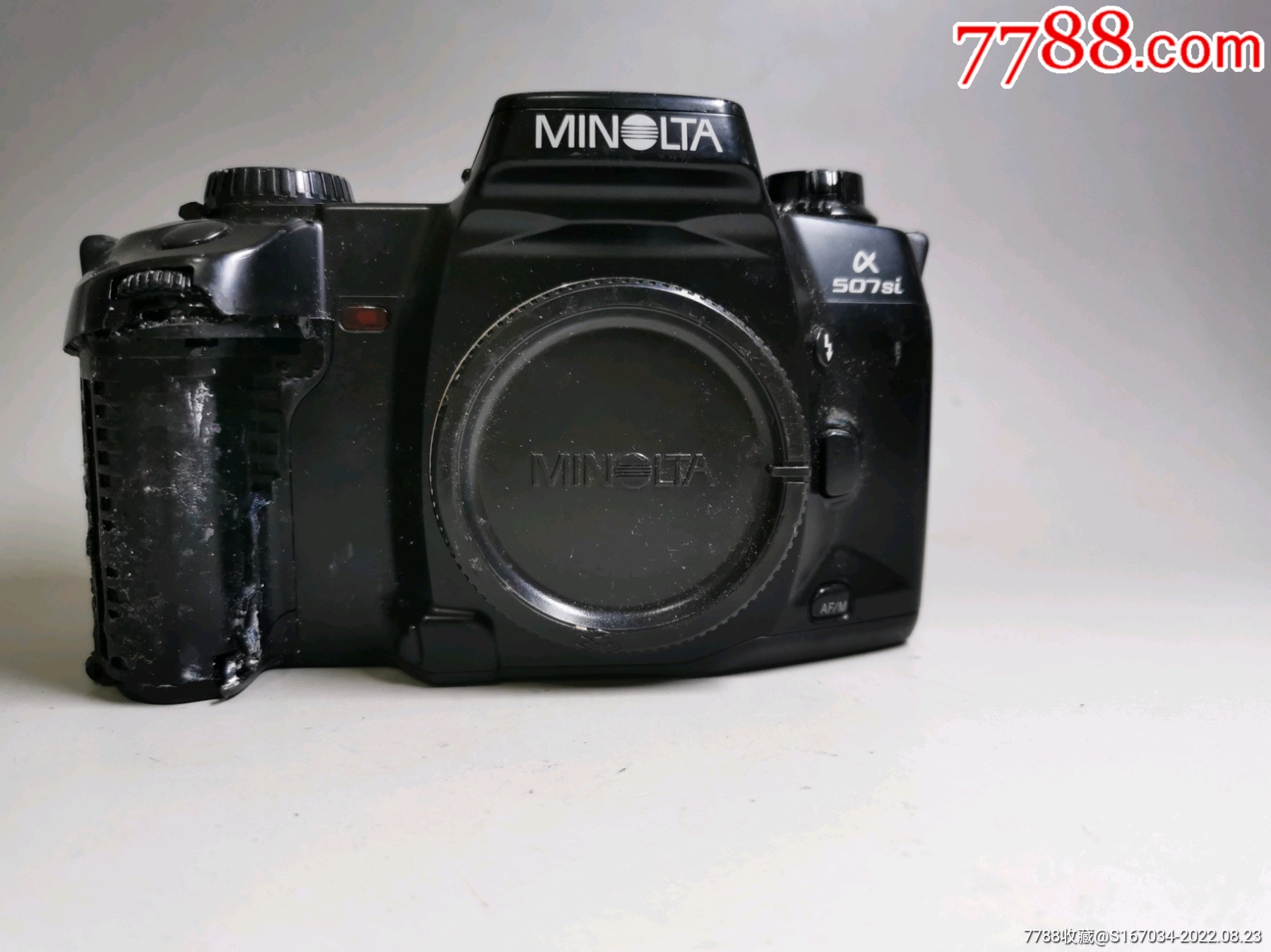 美能达a507si/135胶片单反照相机/机身/自动对焦,品相如图,试机正常