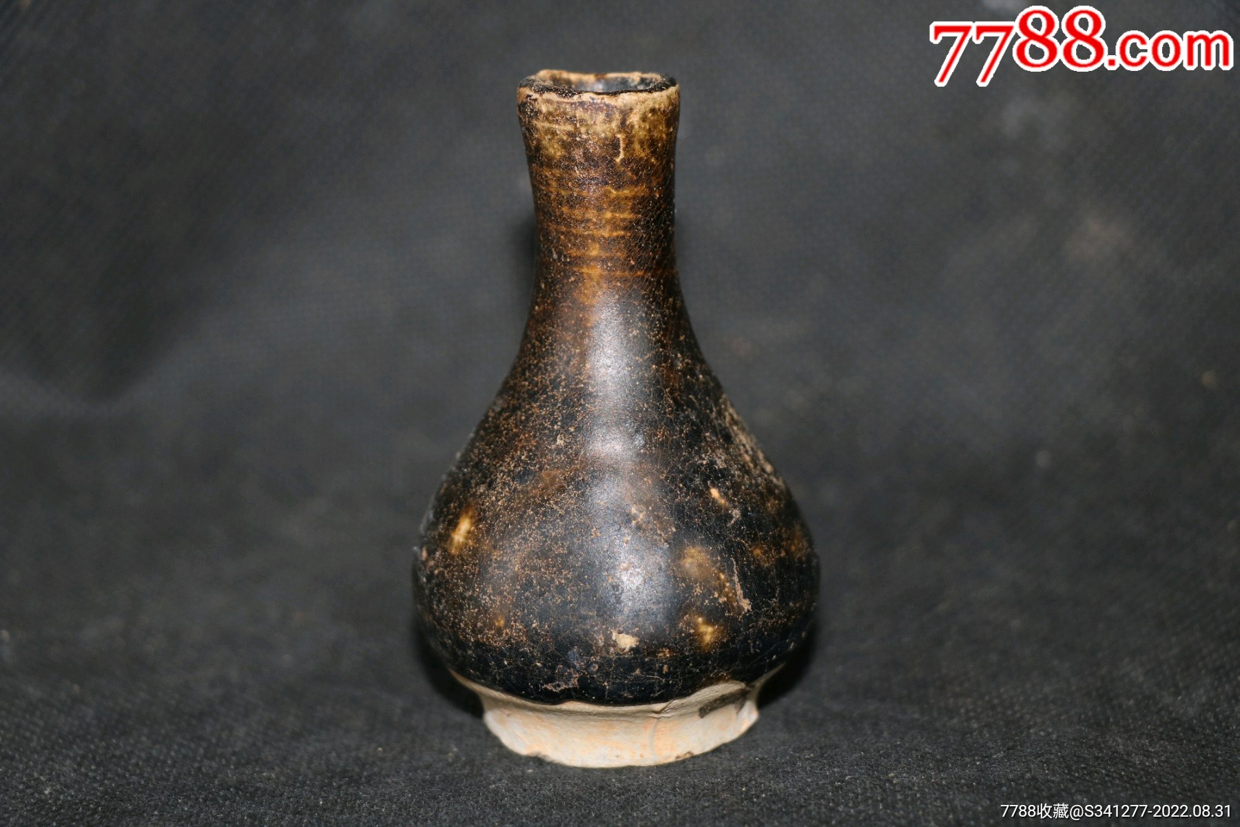 宋代黑釉瓶宋代吉州窑黑釉瓶_价格678元【纯正宗野生古树茶野】_第1张