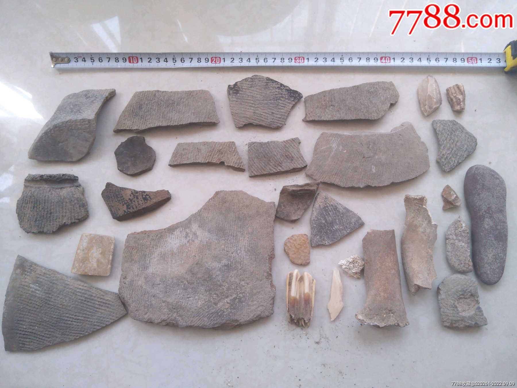 各種陶片獸骨石器標本_價格180元【鞏昌雄鎮(zhèn)】_第5張_