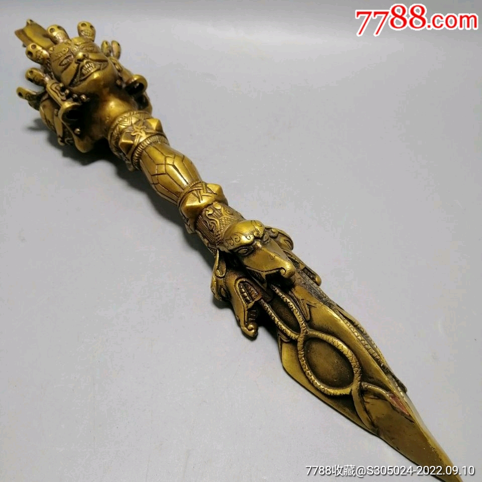 道教道家法器大全金刚杵纯铜降魔杵大号护身_价格198元_第1张