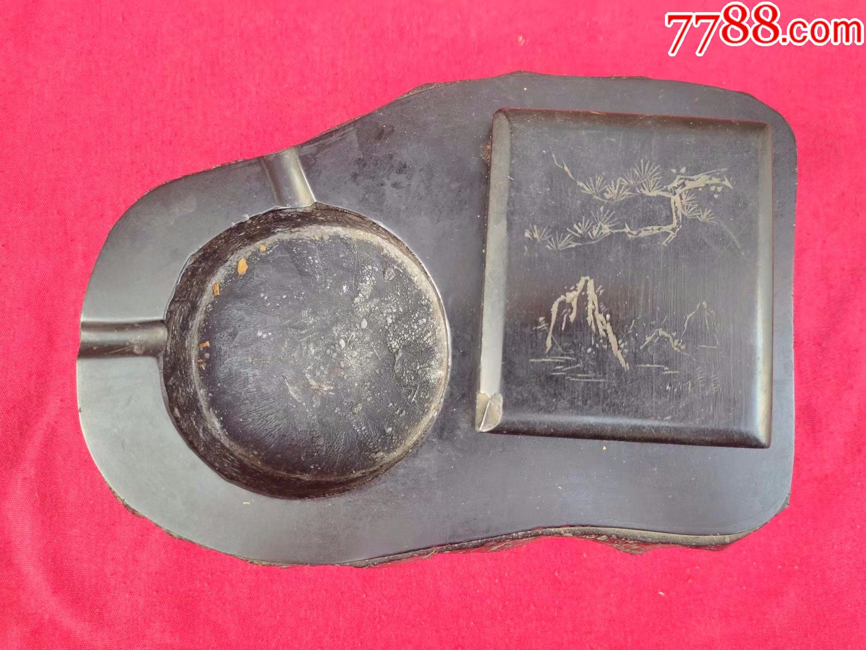 抚顺煤雕,烟灰缸,保真,_琥珀_图片收藏_回收价格_7788老照片