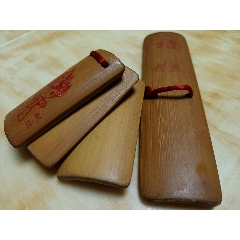 四竹板(清脆响亮)北京福娃_其他民族乐器_淘古宝斋【7788木艺】